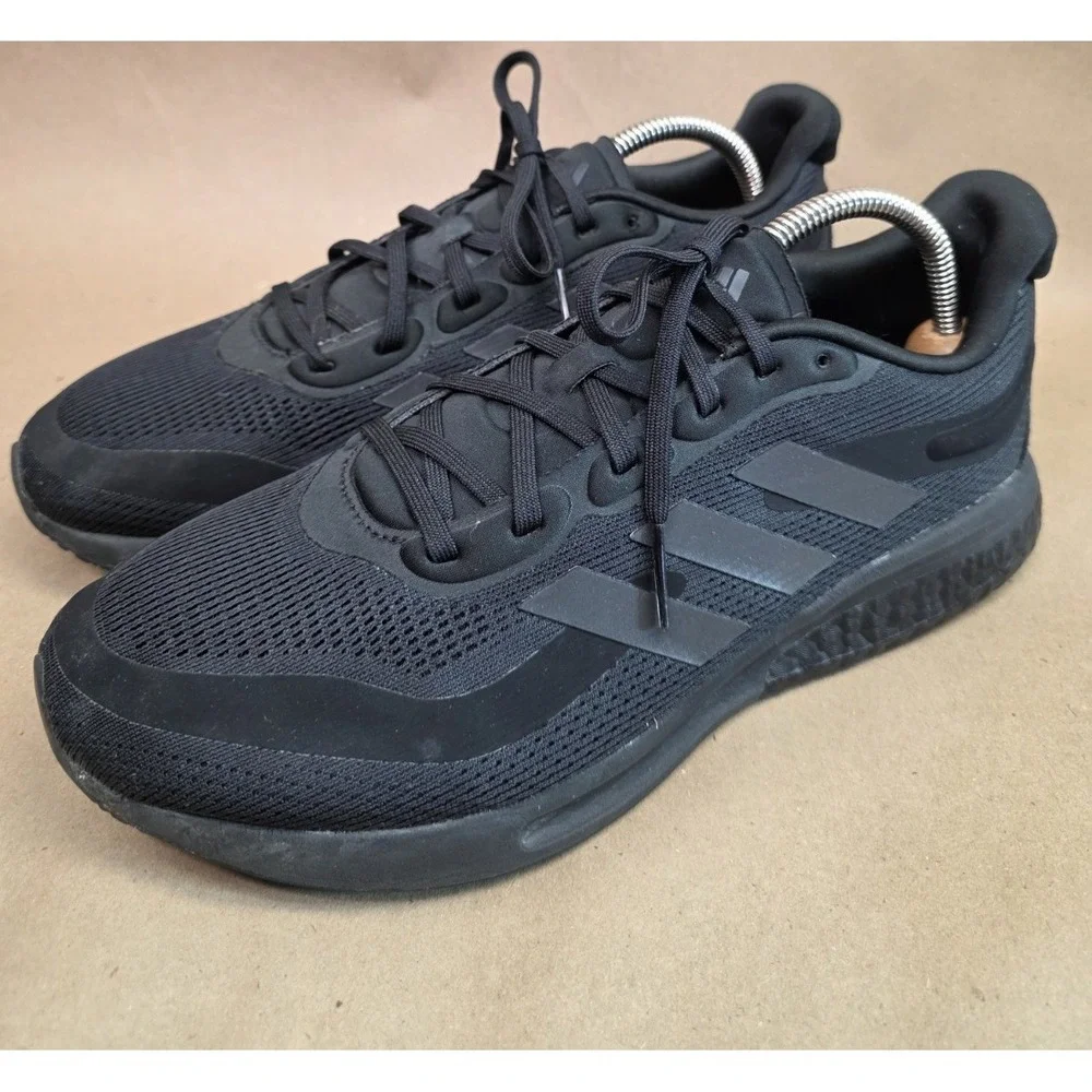 Adidas (Sz 10) Men's SuperNova Triple Black H04467 Running Shoes